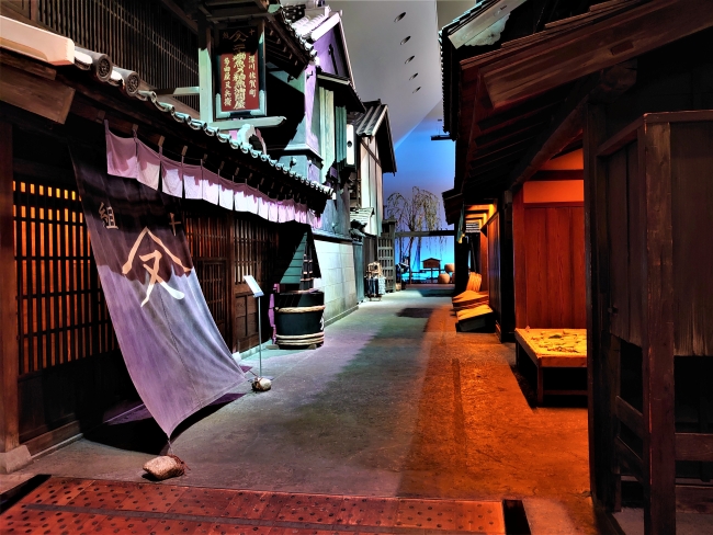 江戸の町並みを再現